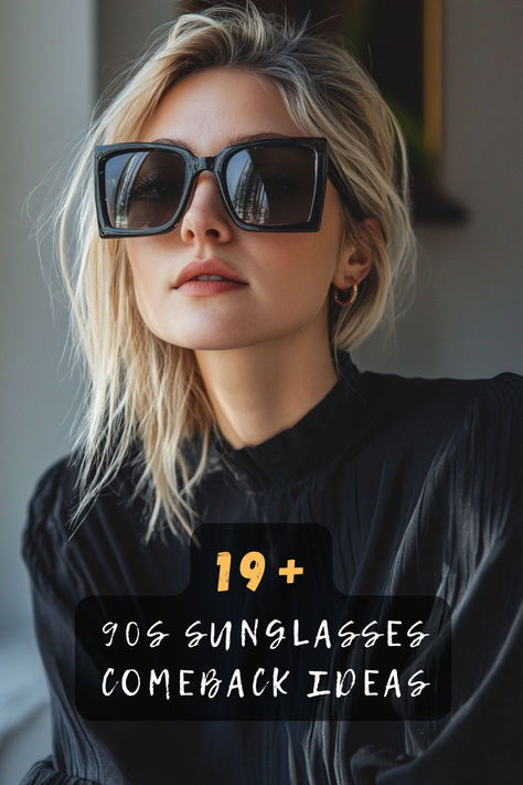 🕶️ Master The Art Of 90s Style! These Iconic Sunglasses Designs Will Help You Create The Perfect Retro Look! Click To See More! ⭐ #90sStyle #RetroVibes #SunglassesStyle #VintageFashion #90sLook #FashionInspo #RetroStyle Sunglasses Poses Photo Ideas, Iconic Sunglasses, Trend Sunglasses, Celebrity Sunglasses, 90s Sunglasses, 90s Looks, Trending Sunglasses, Workwear Fashion, 90s Style