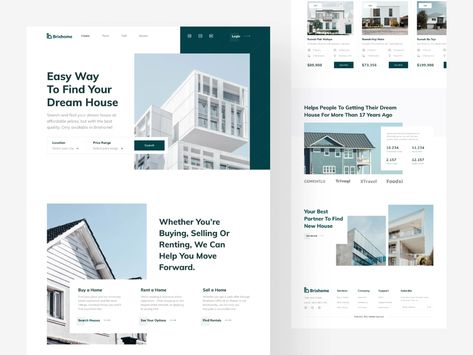 Real Estate Landing Page, Real Estate Landing Pages, Agency Landing Page, Creative Market Design, Real Estate Website Design, Web Ideas, News Web Design, Real Estates Design, Real Estate Logo Design