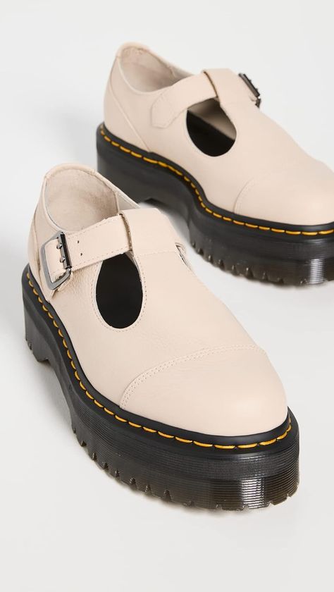 Dr Martens Bethan, Martens Loafers, Dr Martens Loafers, Mary Jane Clogs, Platform Flats, Mary Jane Flats, Casual Dinner Outfit, Lug Sole, Amazon Finds