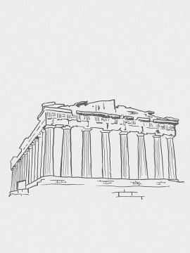 Design On The Wall, The Parthenon, Greek Mythology Tattoos, Mythology Tattoos, Architecture Design Sketch, Architecture Drawing Art, Architectural Sketch, Architectural Drawing, Arte Sketchbook