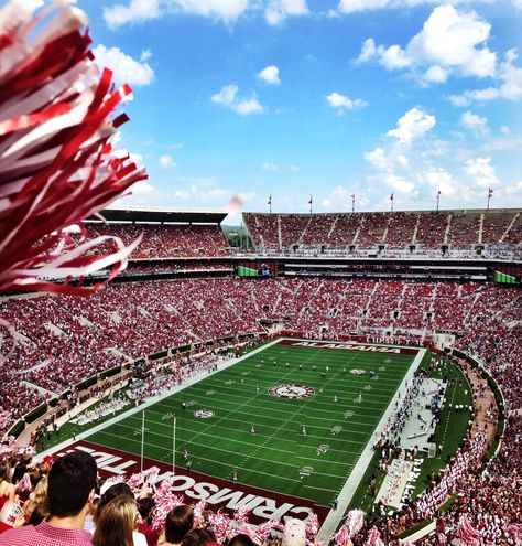 Game Day in Bryant Denny Stadium Stadium Aesthetic, Bryant Denny Stadium, College Stadium, Stadium Background, Stadium Wallpaper, Cheer Life, Nike Foamposite, Football Stadium, Football Stadiums