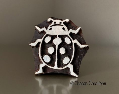 Bug Stamp, Potato Stamp, Pottery Stamp, Continuous Pattern, Ancient Indian Art, Accordion Book, A Ladybug, Ceramics Ideas, Wooden Stamps