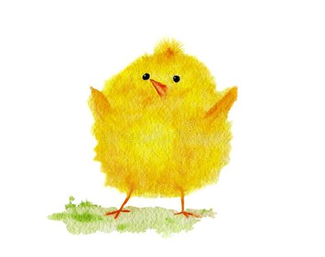 Watercolor painting of a cute little yellow Easter chick. Watercolor painting of #Sponsored , #AFFILIATE, #Ad, #painting, #chick, #Easter, #Watercolor Watercolor Baby Chicks, Chick Watercolor, Chick Drawing, Chick Painting, Chick Illustration, Easter Watercolor, Easter Paintings, Bunny Watercolor, Watercolor Birds