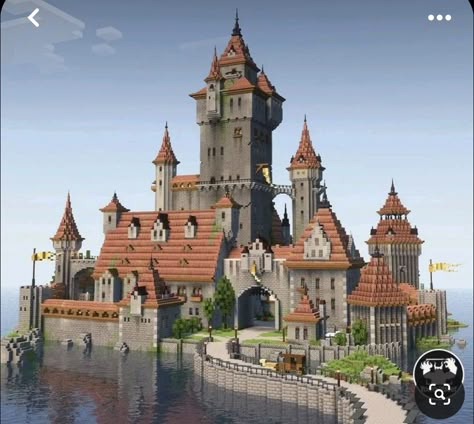 Minecraft Medieval Castle, Minecraft Landscape, Minecraft Castle Blueprints, Minecraft Castle Designs, Minecraft Kingdom, Minecraft Village, Minecraft Mansion, Minecraft House Plans, Minecraft Farm