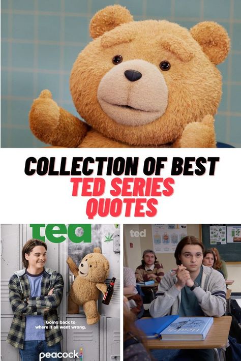 Peacock's Ted Quotes 2024 series #Peacock #PeacockTV #Ted #TedSeries #Ted2024 #Quotes Ted Movie Quotes, Ted Quotes, Ted Movie, Series Quotes, You Mad, Someone Like You, Parenting Guide, Movie Quotes, Movies And Tv Shows