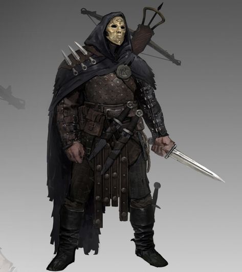 Dnd Fathomless Warlock, Masked Warrior, Ranger Dnd, Dnd Npc, Viking Character, Historical Warriors, Oc Outfits, Caracter Design, Dnd Maps