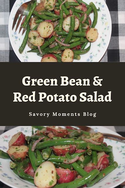 Summer green beans and baby red potatoes come together in this light and delicious salad. Green Beans Red Potatoes, Five Bean Salad, Red Potatoes Recipe, Fresh Green Bean Recipes, Red Potato Recipes, Red Potato Salad, Veggie Side Dish, Red Potato, Lemon Green Beans