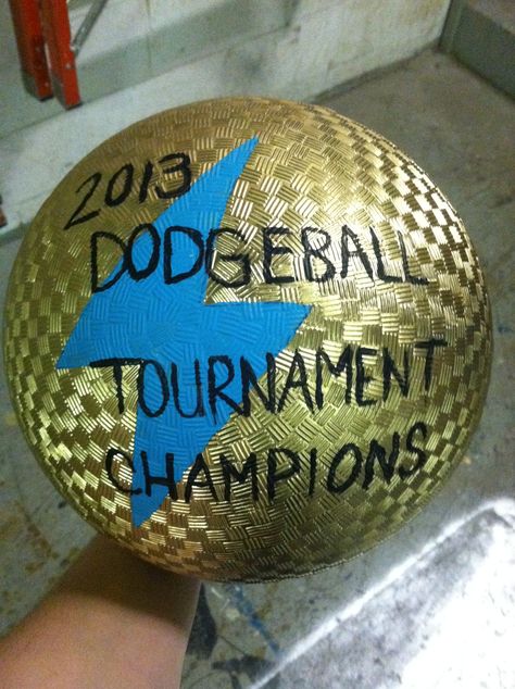 Fuse Dodgeball Trophy Dodgeball Fundraiser, Dodgeball Tournament, Kickball Party, Kickball Tournament, Philanthropy Ideas, Beta Club, Trophy Diy, Pep Club, Management Design