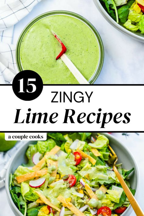 Lime Recipes Dinner, Lime Juice Recipes, Fresh Salsa Recipe, Lime Powder, Lime Crema, Cilantro Lime Shrimp, A Couple Cooks, Recipe Hacks, How To Make Guacamole