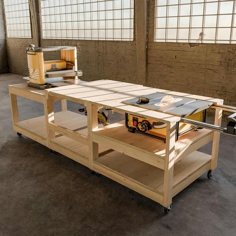 This Workbench Storage item by BuildPlansCo has 12 favorites from Etsy shoppers. Ships from United States. Listed on Sep 15, 2024 Work Bench Ideas, Worktable Design, Table Saw Outfeed Table, Rolling Workbench, Workbench Storage, Workbench Plan, Table Saw Workbench, Saw Table, Miter Saw Table