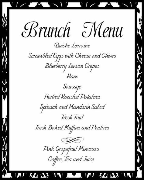 Breakfast Party Menu, Brunch Party Menu, Brunch Champagne, Wedding Buffet Menu, Make Ahead Brunch Recipes, Baby Shower Brunch Food, Wedding Brunch Reception, Ladies Brunch, Fall Brunch