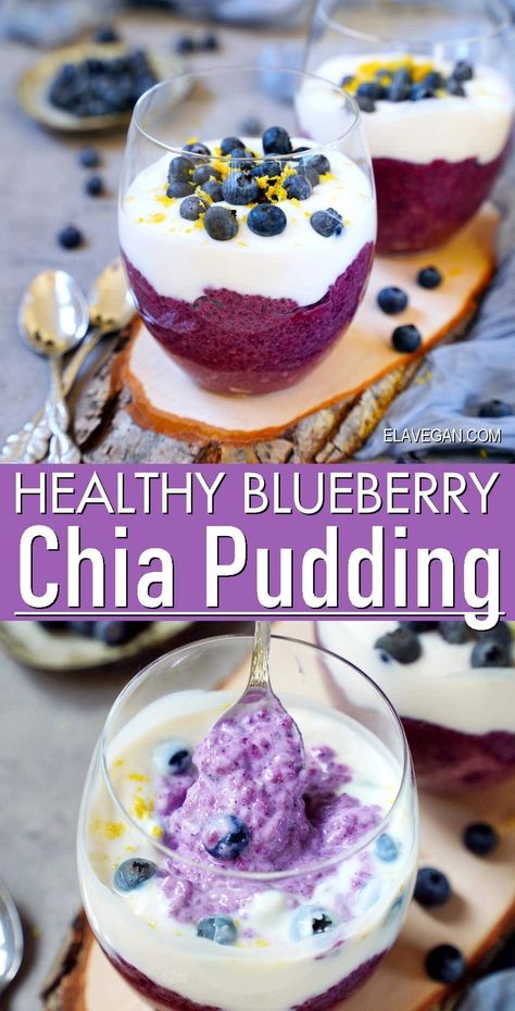 Blueberry Chia Seed Pudding, Blueberry Pudding, Chia Seed Recipes Pudding, Coconut Chia Pudding, Perfect Healthy Breakfast, Coconut Chia, Breakfast Easy, Chia Seed Recipes, Blueberry Desserts