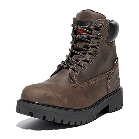 Timberland PRO Men's Direct Attach 6 Inch Soft Toe Insulated Waterproof Industrial Work Boot Good Work Boots, Timberland Pro, Steel Toe Boots, Work Boots Men, Work Boot, Safety Shoes, Waterproof Boots, Work Boots, Brown Boots