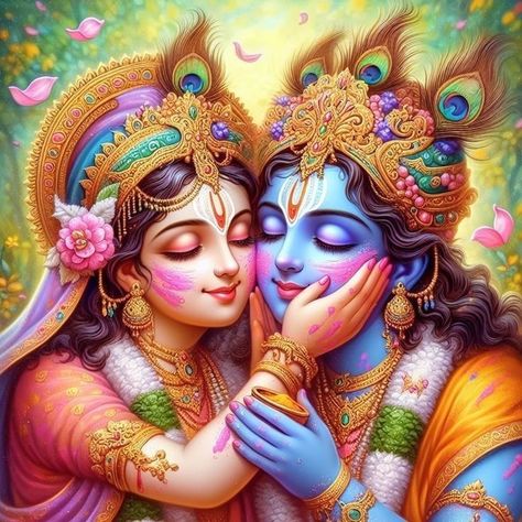 Radhe Krishna Holi Image Hd, Radha Krishna Holi Images Hd, Radhakrishna Holi Painting, Radha Krishna Holi Photo, Radhakrishna Holi Images, Radhe Krishna Holi Image, Holi Art, Holly Illustration, Holi Painting