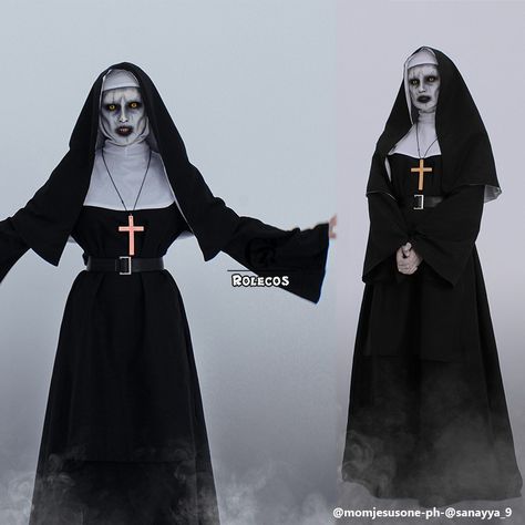 Horror Movie Characters Costumes, Female Horror Characters, Heidi Klum Halloween Costume, Horror Cosplay, Queen Of Halloween, Nun Costume, Movie Character Costumes, Horror Halloween Costumes, Movie Halloween Costumes