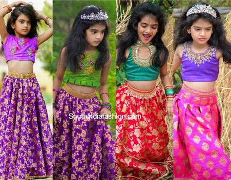 Long Skirts And Crop Tops, Kids Lehanga Design, Kids Long Skirts, Kids Saree, Long Frocks For Kids, Crop Tops For Kids, Baby Summer Dresses, Frocks Design, Kids Wear Girls