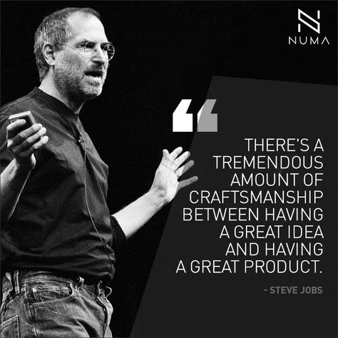 #QuoteoftheDay  "There's a tremendous amount of craftsmanship between having a great idea and having a great product." - Steve Jobs  #Quote #Craftsmanship #SteveJobs #SteveJobsQuote #DesignerMirror #DecorativeMirror #BackLitMirror #LEDMirror #NUMA #Ahmedabad #India Craftsmanship Quotes, Steve Jobs Quotes, Job Quotes, Steve Job, S Quote, Mirror Designs, Steve Jobs, Ahmedabad, Pretty Words