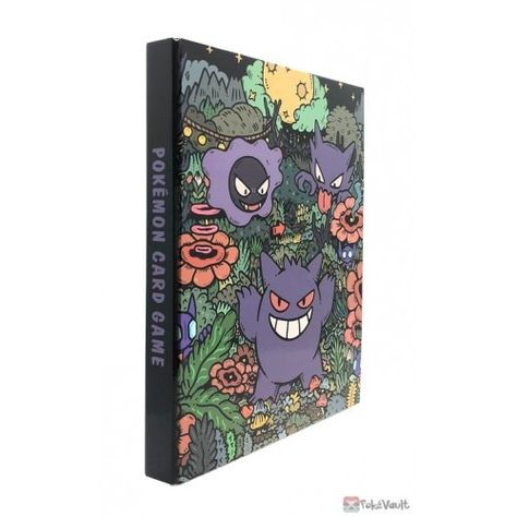 Pokemon Center 2024 Gengar 4 Ring Hardcover Medium Card Binder Pokemon Binder Cover, Pokémon Binders, Gengar Phone Case, Pokemon Binder, Pokémon Wallpaper, Pokemon Card Phone Case, Card Game Accessories, Pokemon Card Game, Cool Pokemon Cards