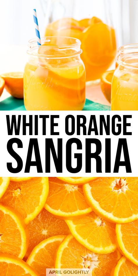 Orange Party Drink, Orange Drink Recipes, Orange Alcoholic Drinks, Homemade Lemoncello, Orange Sangria Recipes, Citrus Sangria, Orange Sangria, Orange Night, Sangria Drink