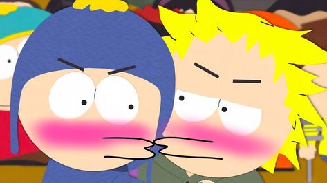 Craig And Tweek Kissing, South Park Kissing, South Park Style Kiss, Tweek And Craig Kiss, Craig X Tweek Kiss, Craig And Tweek, Tweek South Park, Craig Tucker, Style South Park