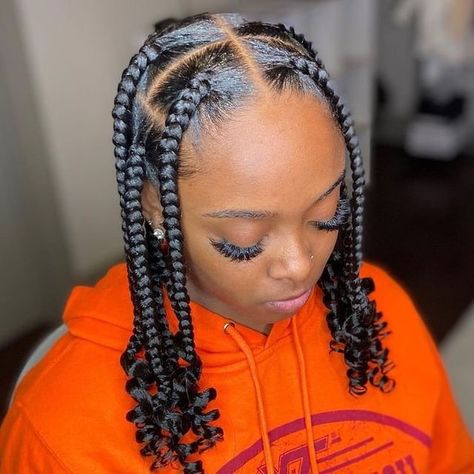 Hair Braid Style Braids Ideas, Braided Hairdo, Short Box Braids, Big Box Braids Hairstyles, Box Braids Hairstyles For Black Women, Braided Cornrow Hairstyles, Cute Box Braids Hairstyles, Quick Braided Hairstyles, Hair Twist Styles