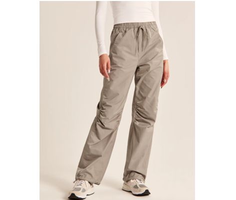 The Best Parachute Pants For Women Who Love Comfort Abercrombie And Fitch Trousers, Parachute Pant, Black Sleeveless Jumpsuit, Vegan Leather Leggings, Abercrombie Jeans, Denim Cargo Pants, White Linen Pants, Abercrombie And Fitch Jeans, Fleece Sweatpants