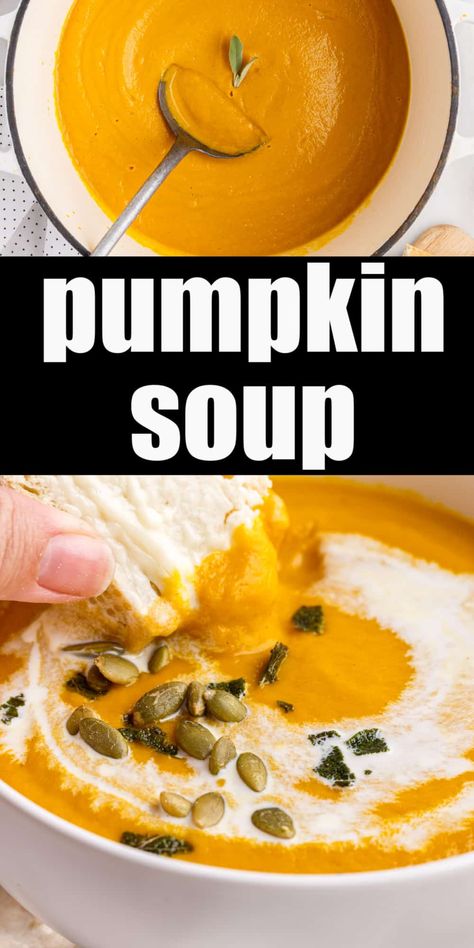 Aip Pumpkin Soup Recipes, Pumpkin Soup Recipe With Canned Pumpkin, Aip Pumpkin Soup, Easy Pumpkin Soup With Canned Pumpkin, Pumpkin Soup Recipe Canned, Canned Pumpkin Recipes Dinner, Canned Pumpkin Soup Recipe Easy, Canned Pumpkin Recipes Easy Healthy, Sweet Pumpkin Soup Recipe