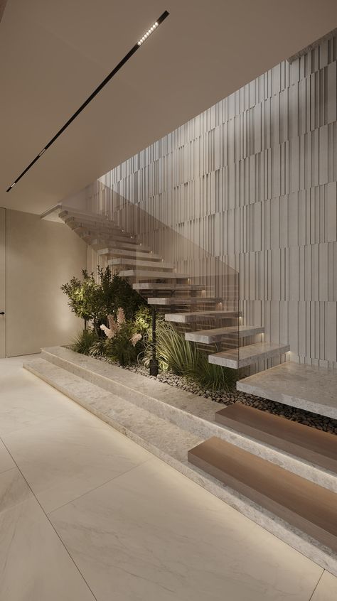 Luxury Stairs, Staircase Interior Design, Luxury Staircase, Staircase Design Modern, Stairs Design Interior, Stairs Design Modern, Stairway Design, Floating Stairs, Stair Case