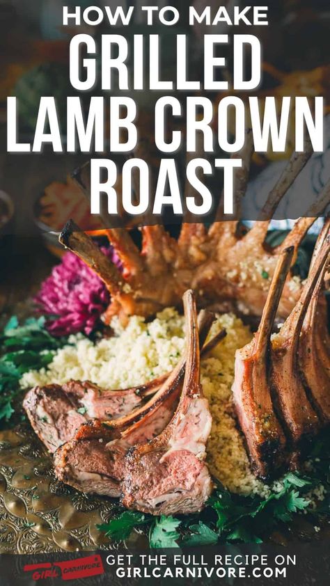 🍖 Grilled Lamb Crown Roast + Ras el Hanout + Moroccan Sides = Taste of Marrakech! 🇲🇦 Unlock the secrets of North African cuisine with this stunning centerpiece. Our recipe guides you through creating a perfectly grilled, aromatic lamb roast and authentic sides. Wow your guests with a feast inspired by Moroccan travels! From spice markets to your table, this meal is a culinary adventure. #LambCrownRoast #MoroccanCuisine #GrillMaster Lamb Crown Roast Recipes, Lamb Crown Roast, Moroccan Sides, Crown Roast Recipe, Grilled Lamb Recipes, Crown Roast, Carnivore Recipes, Holiday Roasts, Moroccan Spices