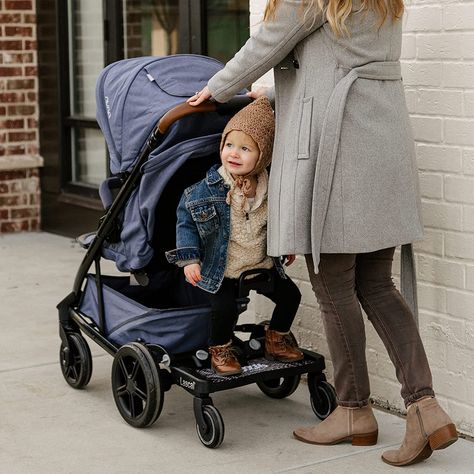 Lascal BuggyBoard Maxi+ Universal Stroller Board with Gray Folding Seat, Fits 90% of Strollers Including UPPAbaby, Baby Jogger, Bugaboo, No Need for a Double Stroller, Max Weight 66 lbs. Don't buy that double stroller, save time and money and get this! Stroller Board, Baby Stroller Accessories, Double Strollers, Baby Jogger, Stroller Accessories, Baby Store, Second Child, Saddle, Stroller