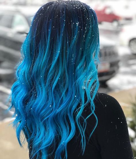 Pulp Riot Hair Color on Instagram: “@hairbyrachh is the artist... Pulp Riot is the paint.” Hair Colors Ideas, Pulp Riot Hair Color, Blue Ombre Hair, Colourful Hair, Pulp Riot, Frontal Hairstyles, Hair Color Highlights, Hair Color Blue, Ombre Hair Color