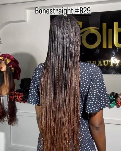 Ruth-Doxa Enterprise on Instagram: "Bone straight braiding extensions in stock in 15 different colors 
✅Hair is prestretched 
✅24 and 28 inches 
✅55gh a pack 
✅4-6 packs recommended 
✅please prep hair with oil or sheen spray first 
✅hair can be dipped in hot water 

Please send us a DM or use link in bio to place your orders" Braiding Extensions, Colors Hair, One Hair, 6 Packs, In Hot, Hot Water, Link In Bio, Hair Color, Spray