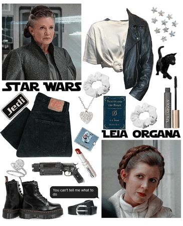 Luke Skywalker Outfit, Star Wars Inspired Outfits, Disneyland Costumes, General Leia Organa, Outfit Ideas For Office, Jedi Outfit, Platform Doc Martens, Nerd Outfits, Star Wars Fashion