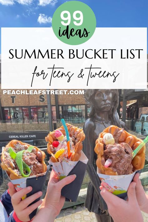 Family Summer Bucket List, Ice Cream In A Bag, Summer Bucket List For Teens, Kids Summer Bucket List, Summer Bucket List Ideas, Ultimate Summer Bucket List, Bucket List For Teens, Bucket List Family, Bucket List Ideas