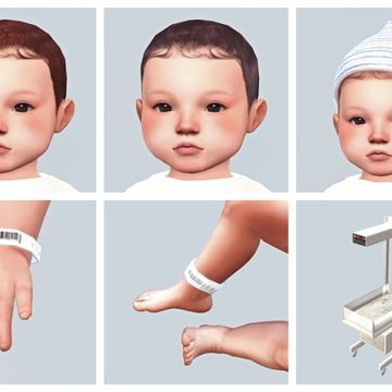 Hello, baby! - a mini cc pack for newborns | Maytaiii on Patreon Toddler Cc Sims 4, Sims 4 Piercings, Sims Baby, Die Sims 4, Sims 4 Cas Mods, Sims 4 Cc Kids Clothing, Play Sims 4, Sims Packs, Sims 4 Children