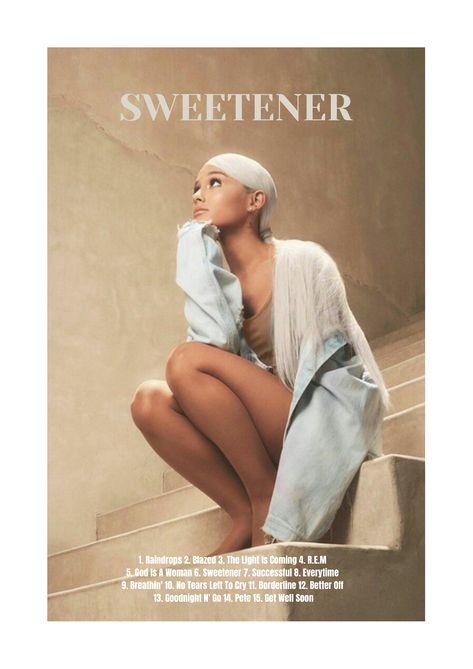 Ariana Grande Vintage Poster, Ariana Grande Album Poster, Sweetener Poster, Ariana Sweetener, Ariana Grande Poster, Ariana Grande Album, Weird Vintage, The Light Is Coming, Music Poster Ideas