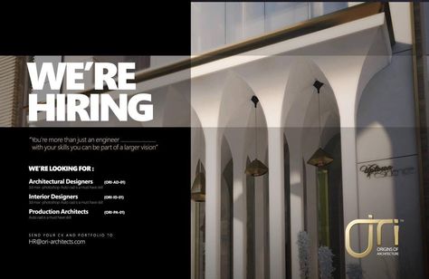 Hiring Poster, Architecture Jobs, Interior Architects, Linkedin Background, Real Estate Marketing Design, Interior Design Presentation, Design Presentation, Ghost Pictures, Architecture Poster