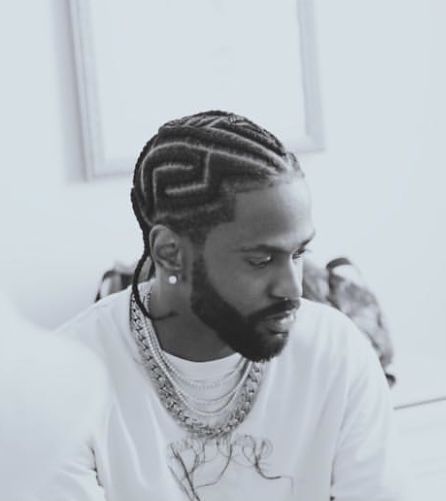 Big Sean Braids Men, Big Sean Cornrows, Braid Hairstyles Long Hair, Big Sean Braids, Mens Braids Hairstyles Cornrows Design, Men Cornrow Hairstyles, Mens Cornrows Design Black Men, Mens Braids Hairstyles Cornrows, Braid Designs For Men