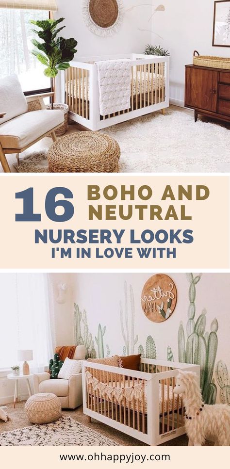 Natural Baby Nursery, Boho Nursery Ideas, Kid Bedding, Nursery Themes Neutral, Boho Baby Nursery, Boho Baby Room, Ikea Nursery, Baby Room Neutral, Minimalist Nursery