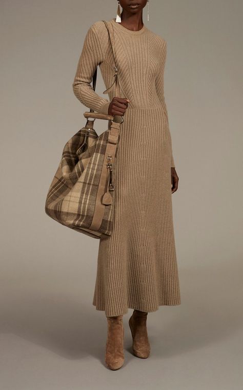 Ralph Lauren Long Dresses, Ralph Lauren Fashion, Ralph Lauren Fall, Ralph Lauren Style, American Fashion Designers, Ralph Lauren Collection, Knitwear Design, 가을 패션, Day Dress