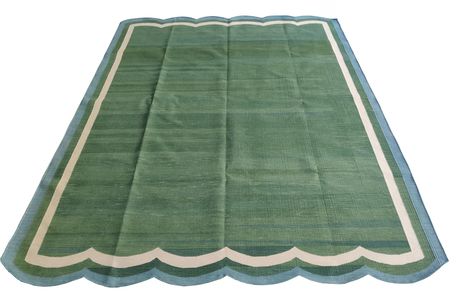 Scalloped Rug, Bohemian Flat, Deco Luminaire, Cotton Area Rug, Indian Rugs, Gio Ponti, Striped Rug, Flat Weave Rug, Rugs And Carpet