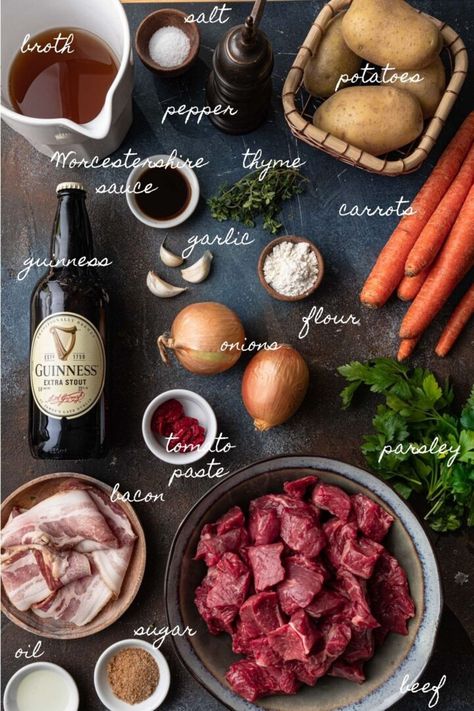 Guinness Beef Stew Recipe (Irish Stew) - Olivia's Cuisine Guinness Beef Stew, Irish Stew, Recipes Beef, Beef Stew Recipe, Stew Recipe, Irish Recipes, Beef Stew, Stew Recipes, Interesting Food Recipes