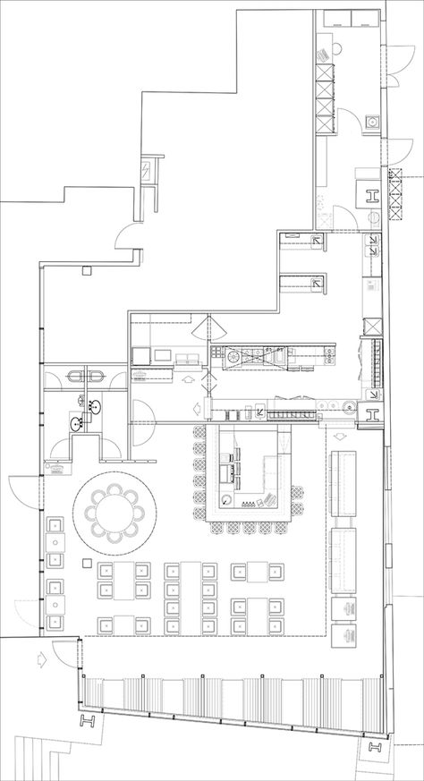 'ONE'- sushi restaurant on Behance Bar Floor Plan Layout, Sushi Bar Interior Design, Japanese Restaurant Layout, Small Restaurant Layout, Japan Restaurant Design, Restaurant Floor Plan Layout, Sushi Restaurant Design, Restaurant Seating Plan, Sushi Bar Design