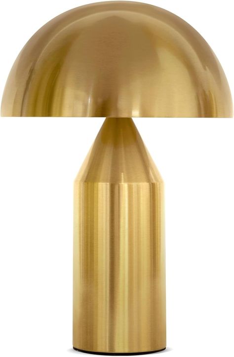 Brightech Venus Table Lamp, Contemporary Lamp for Living Room, Office Decor, Unique Mushroom Table Lamp with Dimmable LED Light Bulbs and Gold Dome Shade for Bedroom Reading – Brass/Gold : Amazon.ca: Tools & Home Improvement Gold Mushroom Lamp, Contemporary Lamp, Mushroom Table Lamp, Mushroom Lights, Mushroom Table, Lamp For Living Room, Contemporary Lamps, Dimmable Led Lights, Mushroom Lamp