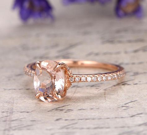 Save over $400 for limited time. Normal price $699 Now on SALE FOR $279 FOR LIMITED TIME A perfect handmade 1.25 carat Morganite and Diamond engagement ring in 10k Rose Gold. The beautiful womens engagement ring is a perfect designer gemstone ring, handmade and customized to perfection. Rose Gold Promise Ring, Pink Morganite Engagement Ring, Double Halo Engagement Ring, Double Halo Engagement, Morganite Gemstone, Moissanite Engagement Ring Solitaire, Jewelry Details, Morganite Engagement, Pink Morganite