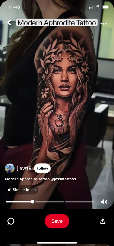 Goddess Upper Arm Tattoo, Greek Goddess Tattoo Aphrodite, Aphrodite Tattoo Symbol, Afrodita Tattoo, Aphrodite Tattoos, Aphrodite Tattoo Design, Warrior Princess Tattoo, Aphrodite Tattoo, Pegasus Tattoo