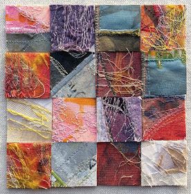 Elemeno P: Tansy Hargan Fabric Inchies, Fiber Painting, Tansy Hargan, Textile Samples, Textiles Sketchbook, Textile Art Embroidery, Textiles Artwork, Art Textiles, Creative Textiles