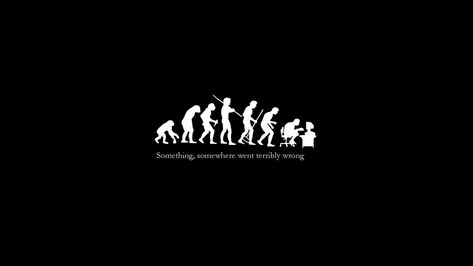 human evolution wallpaper #dark #minimalism #evolution digital art #monochrome #humor #typography #1080P #wallpaper #hdwallpaper #desktop Wallpaper Backgrounds Funny, Evolution Wallpaper, Backgrounds Funny, Desktop Wallpaper 1920x1080, Monochrome Wallpaper, Rare Gallery Wallpaper, Pc Wallpapers, Hd Widescreen Wallpapers, 4k Wallpapers For Pc