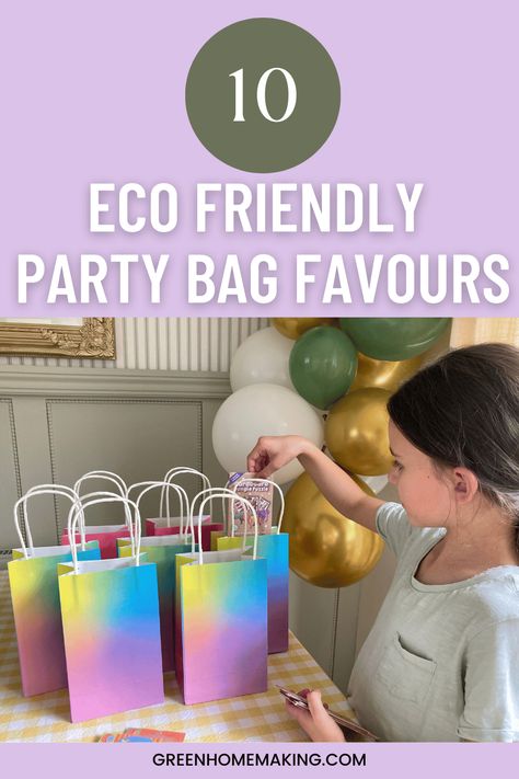 Eco Friendly Party Bag Fillers for Kids Party Bag Alternative, Eco Friendly Party, Kids Party Bags Fillers, Filler Ideas, Paper Party Bags, Cardboard Puzzle, Party Bags Kids, Sustainable Toys, Low Waste