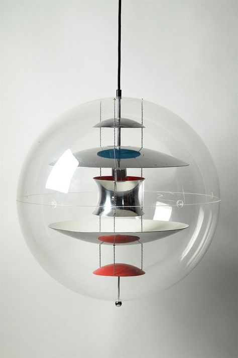 Globe Ceiling Light, Globe Lamp, Plexi Glass, Globe Lamps, Lighting Concepts, Mid Century Lighting, Verner Panton, Louis Poulsen, Luminaire Design